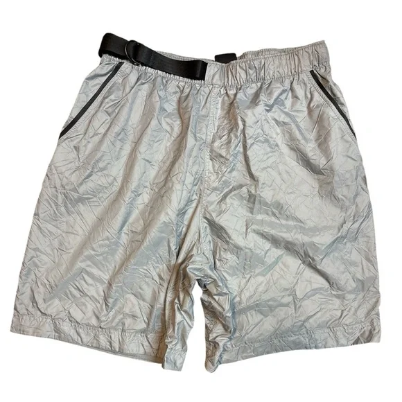 Nike Sportswear Tech Pack 9” Nylon Gray Crinkle Shorts CJ5188-073 XL