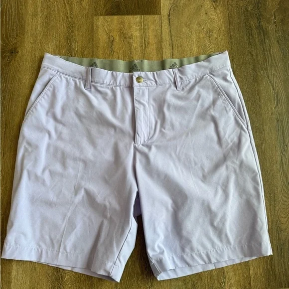 Adidas Men's Lavender Flat Front Shorts