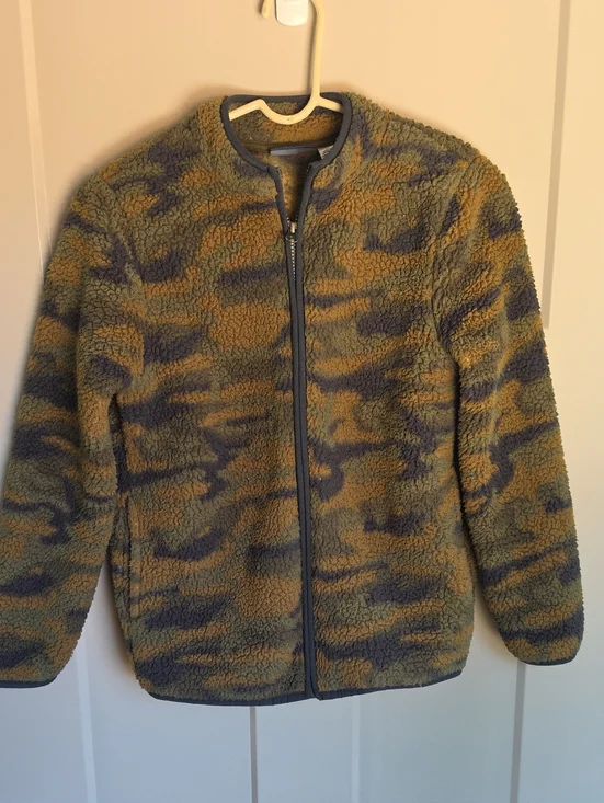 Place Fuzzy Camouflage Full-Zip Jacket