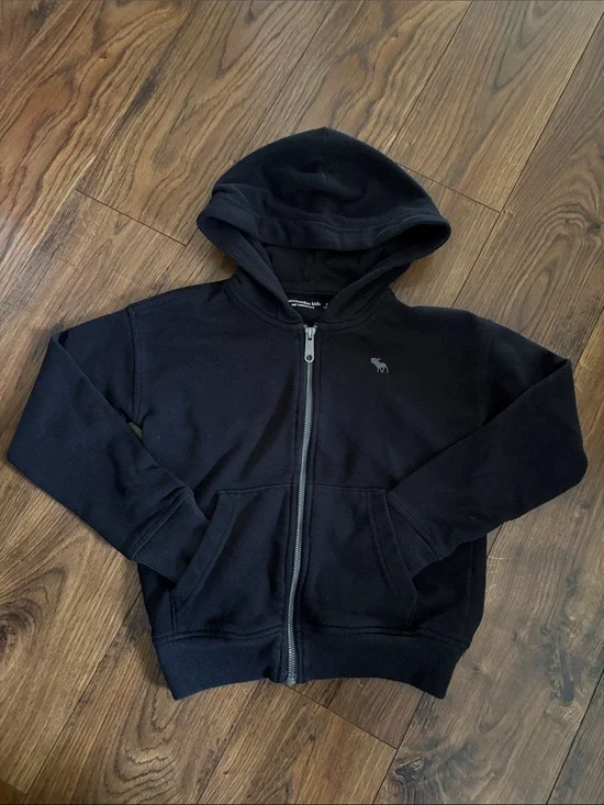 abercrombie kids Black Hooded Zip Sweatshirt