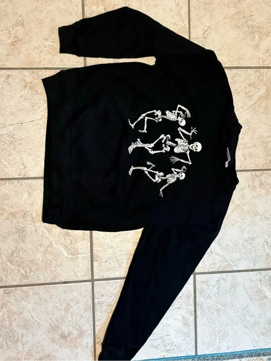 Black Dancing Skeletons Sweatshirt