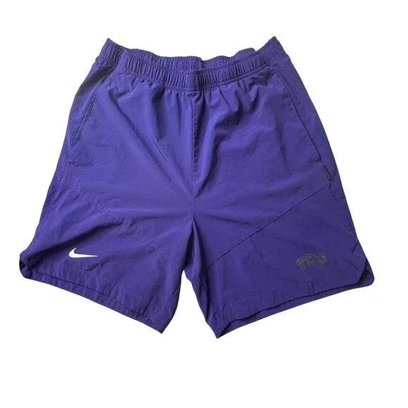TCU Horned Frogs Nike Shorts Mens M Purple Dri-FIT Training Athletic DC6861-566
