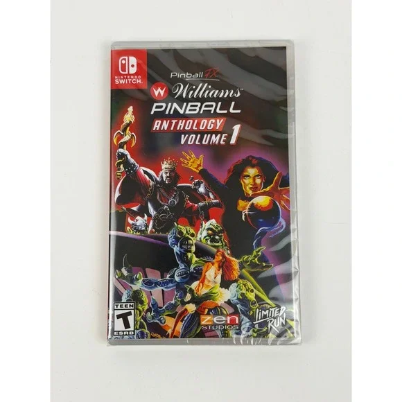 PINBALL FX WILLIAMS ANTHOLOGY VOLUME 1 LIMITED RUN GAMES BRAND NEW SWITCH SEALED