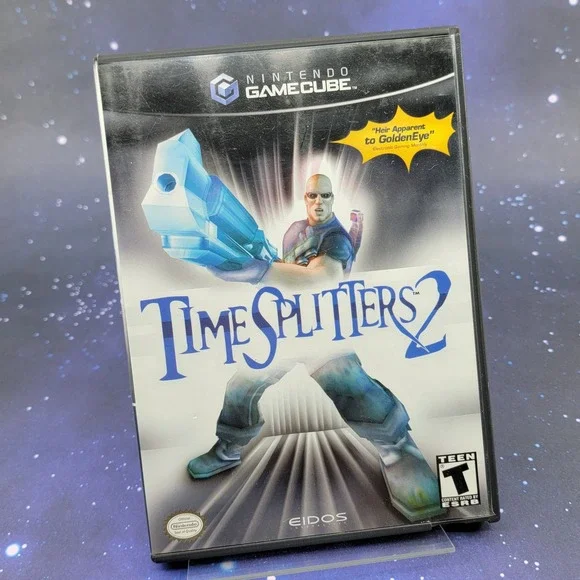 TimeSplitters 2 Nintendo GameCube GC 2002 Eidos Free Radical FPS Video Game CIB