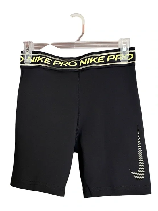 Nike Pro Black Big Girls’ Dri-Fit’ Athletic Training Shorts Sz-XL