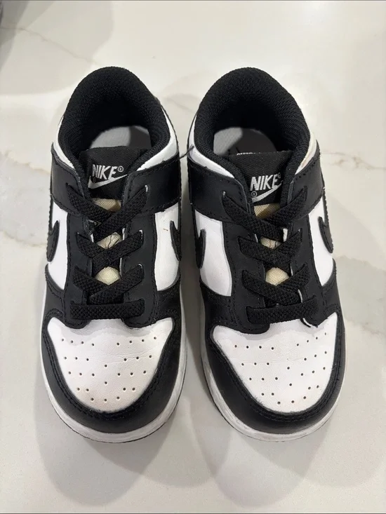 Nike Kids Black and White Panda Dunks