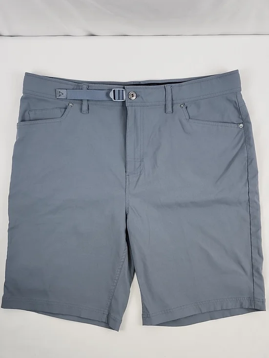 Gerry Mens Gray Outdoor Performance Hiking Shorts Size 38 Integrated Belt
