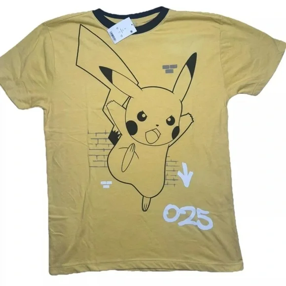 Yellow Pikachu Kids T-Shirt