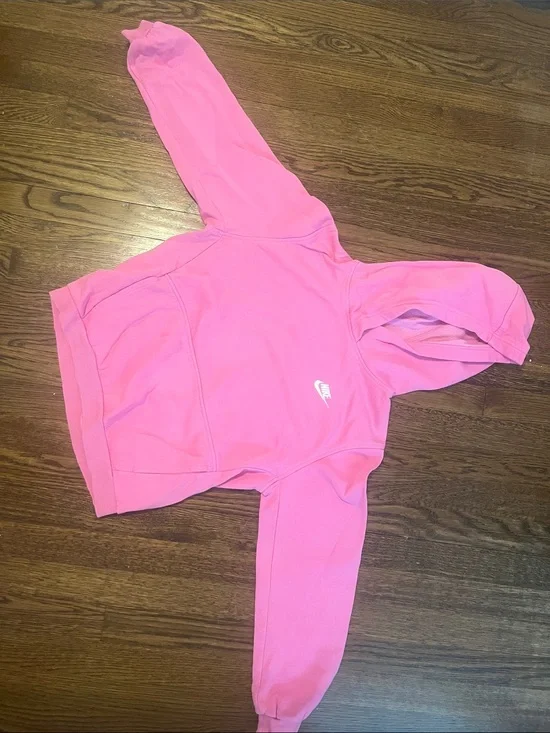Nike Hot Pink Hooded Fleece Sweatshirt