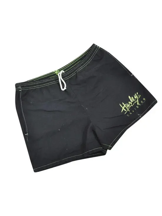 Vintage Harley Davidson Motorcycle Black 90s 80s Shorts Size Small (30-31)