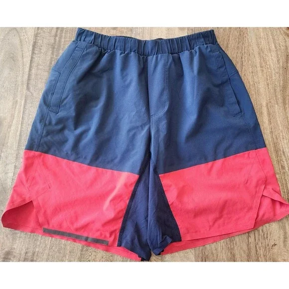 Lululemon Shorts Mens Small Multicolor Colorblock Lined 8 Inch Inseam Running