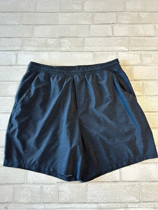 lululemon athletica Men's Athletic Shorts in Blue Heather size Larhe