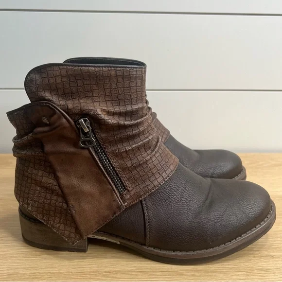 Spring Step‎ Patrizia Women’s Ambroise Chocolate Brown Casual Booties. Size 39.