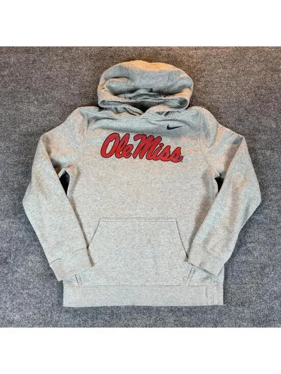Nike Kids Gray Hoodie with Red 