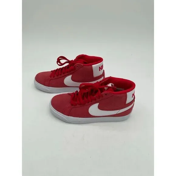 Nike SB Zoom Blazer Mid University Red/White Suede- New‎ Size 4Y