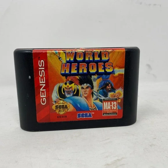 World Heroes (Sega Genesis)‎ Authentic Cart Only Untested
