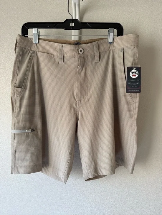 Flag & Anthem Men’s Tan Striped Hybrid Shorts