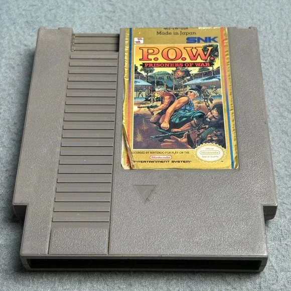 POW Prisoners of War NES Nintendo SNK NES-EW-USA Video Game Cartridge