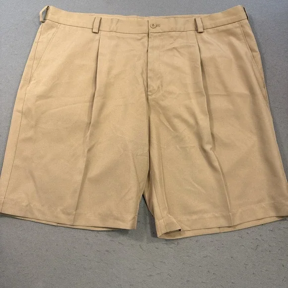 Nike Golf SHORTS MENS 42 Tan Flat Front  Dri-FIT