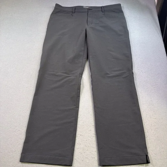 Nike GOLF PANTS MEN 38 x 32  Flex Core Flat Front Dri Fit Tour Charcoal