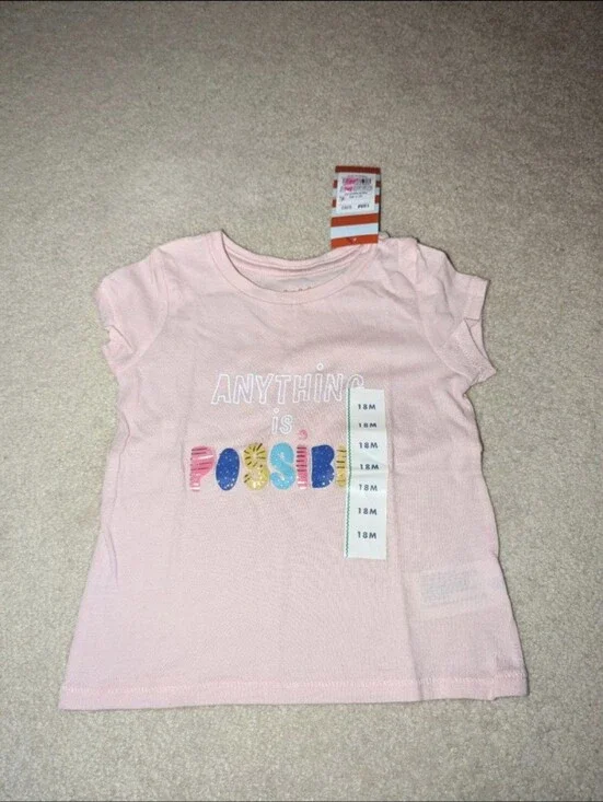 Nwt Cat & jack anything is possible T-shirt size 18 month