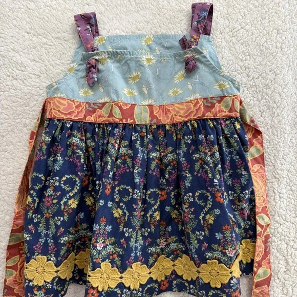 Matilda Jane Secret Fields Field of Lilies Knot Top Girls Size 6 Fall 2014