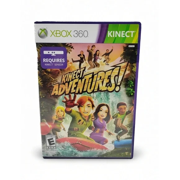 Microsoft Kinect Adventures Game Xbox 360 CIB Complete Manual Case Motion Play