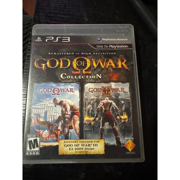 Sony God of War Collection PS3 Video Game Excellent Remastered HD Classics