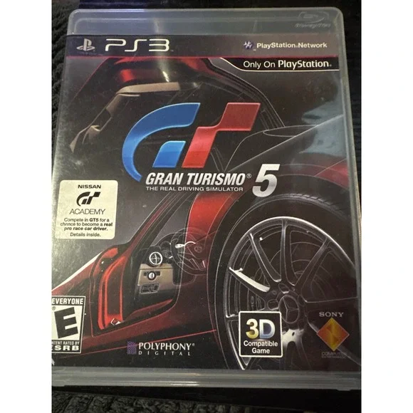 Sony Gran Turismo 5 Video Game PS3 One Size Multicolor Excellent Racing 3D