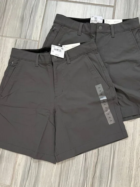 American Eagle AE 24/7 Club Flex Short Dark Gray 26 Set of 2 NEW NWT