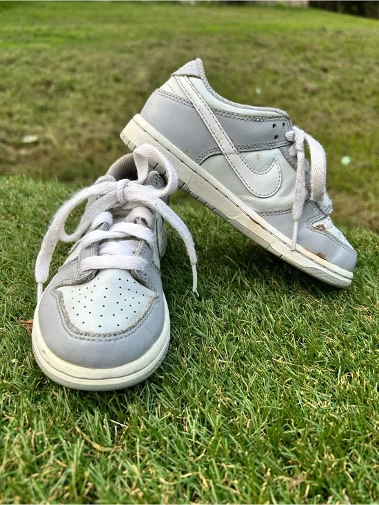 Nike Dunk Low PS Wolf Grey White DH9756-001 Kids Size 11 1/2 C,Sneakers