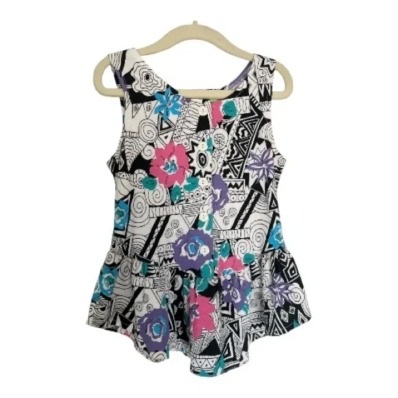 Vintage 80s Teazli sunwear tank top girls 7/8