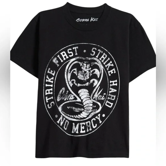 Cobra Kai Strike First Graphic Short Sleeve Tee XS