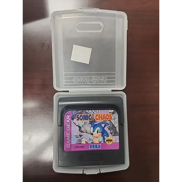 1993 Sonic Chaos‎ (Sega Game Gear) – Cartridge with Official Plastic Case
