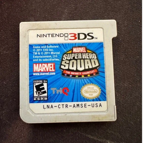 Marvel Super Hero Squad The Infinity Gauntlet Nintendo 3DS Game Cartridge THQ