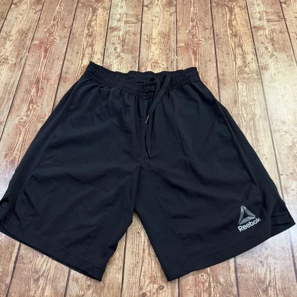 Reebok Speedwick Athletic Shorts Mens Extra Small Black Mesh Breathable