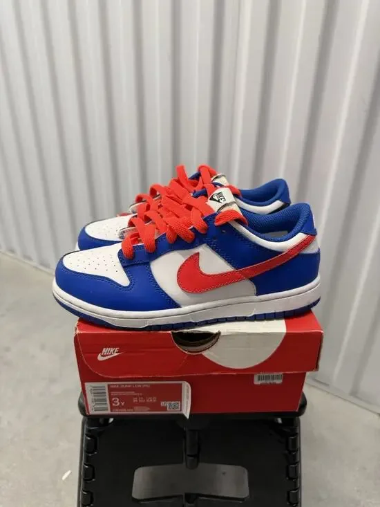 Nike Dunk Game Royal Crimson White Game Size 3Y PS - CW1588-104