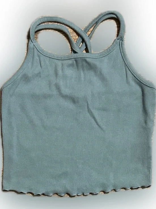 Art Class Girl’s LG 10-12 Blue Crop Tank