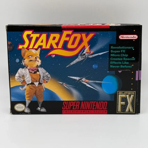 Star Fox (Super Nintendo, 1993) Authentic SNES Complete CIB - Tested