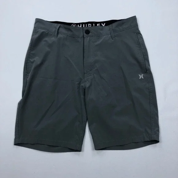 Hurley Hybrid Walk Shorts Gray Size 32 Stretch Quick Dry Boardshorts 9