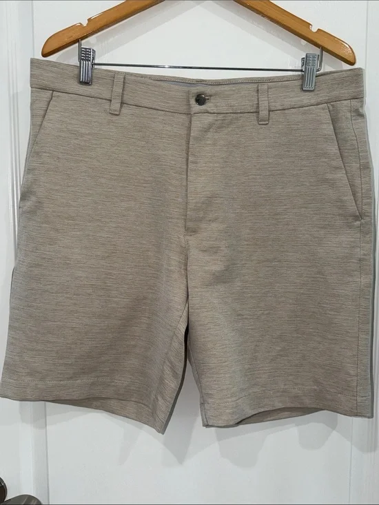 CALLAWAY  Men's Light Taupe golf Flat-Front Shorts performance wear 36”