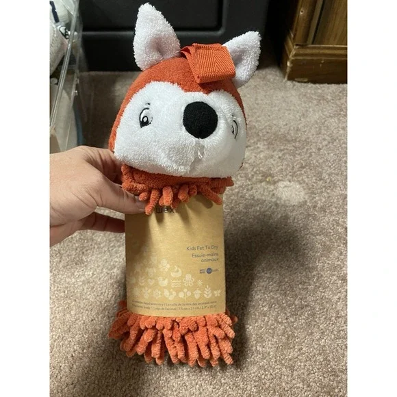 Norwex Fox‎ Chenille Hand Towel Pet To Dry NEW 1627