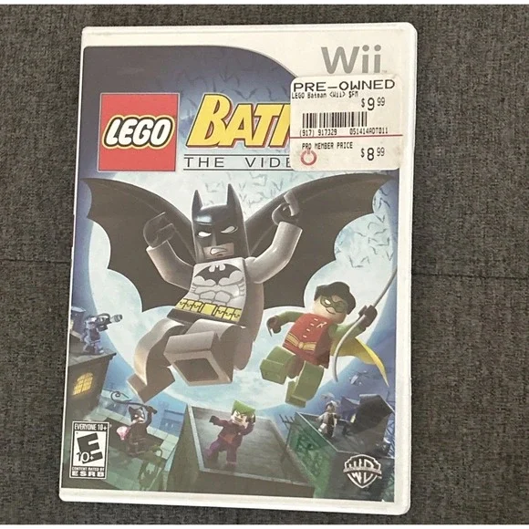 LEGO Batman The Videogame Nintendo Wii Warner Bros DC Comics 2008‎ Complete CIB