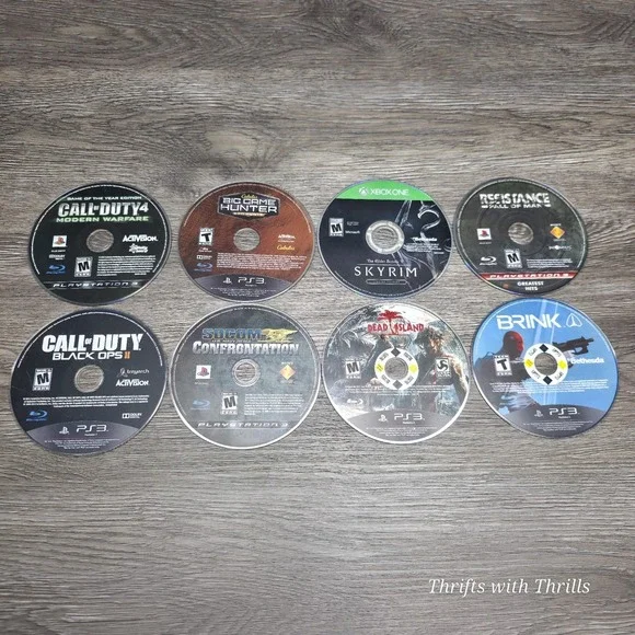 PS3 - Lot of 8 Games - COD, BGH, SKYRIM, DEAD ISLAND, +MORE - DISCS‎ ONLY