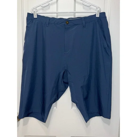 33,000ft Mens Performance Shorts Navy Blue Stretch Hiking Golf Size 42