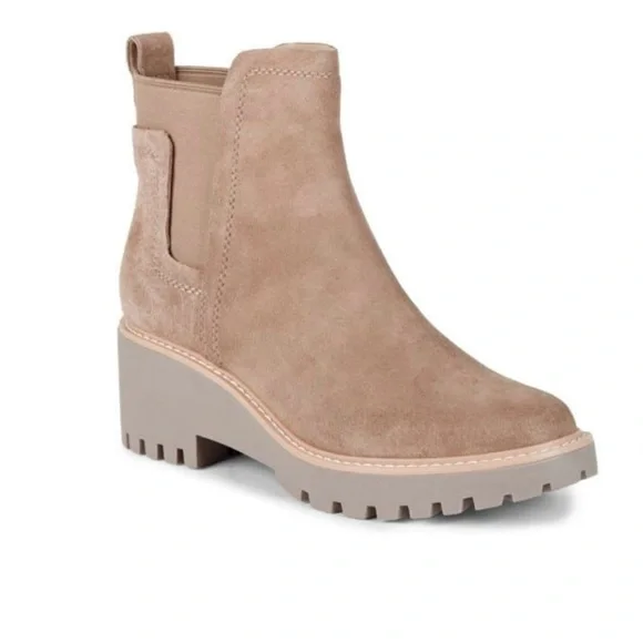 DOLCE VITA Haily‎ Suede Pull-On Block Heel Boots size 9.5 NWT