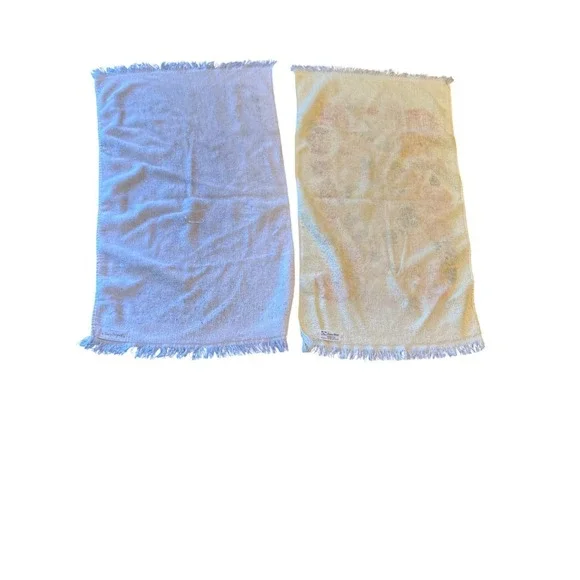 Vintage 70s Terry Original & Fashion Manor Cotton Hand Towels