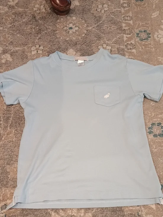 The Beaufort Bonnet Company Light Blue Pocket Tee