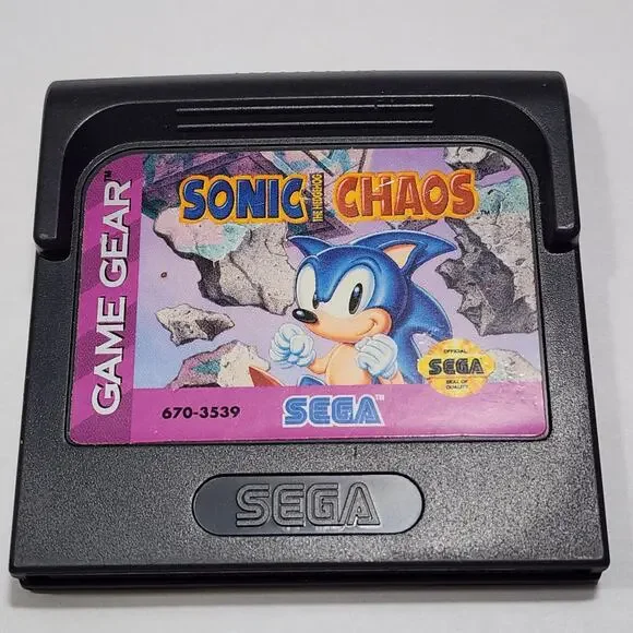 Sonic Chaos 1993 Video Game Sega Game Gear Loose Cartridge Untested