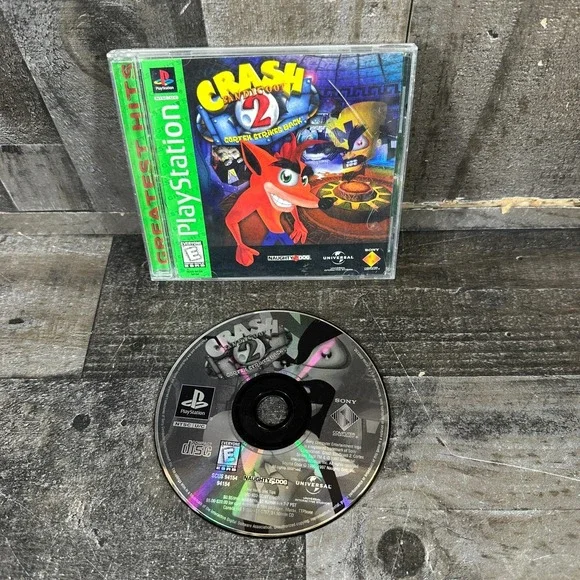 Crash Bandicoot 2: Cortex Strikes Back [PlayStation 1 PS1] Greatest Hits
